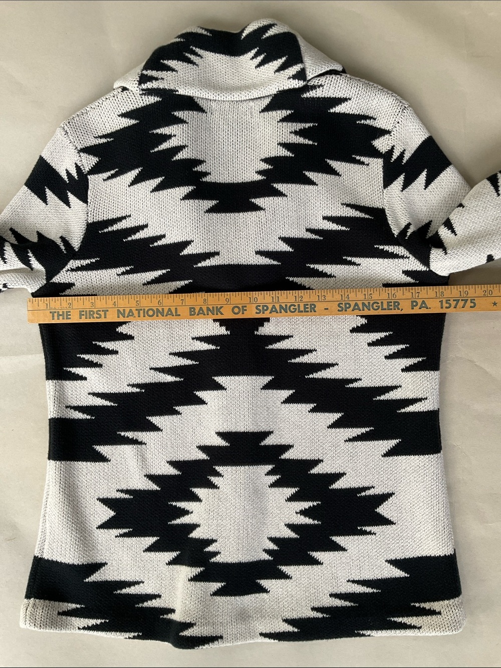 Chaps Aztec sweater jacket - Picture 7 of 9